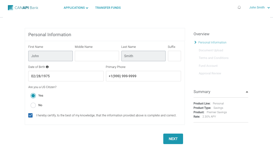 Personal Information