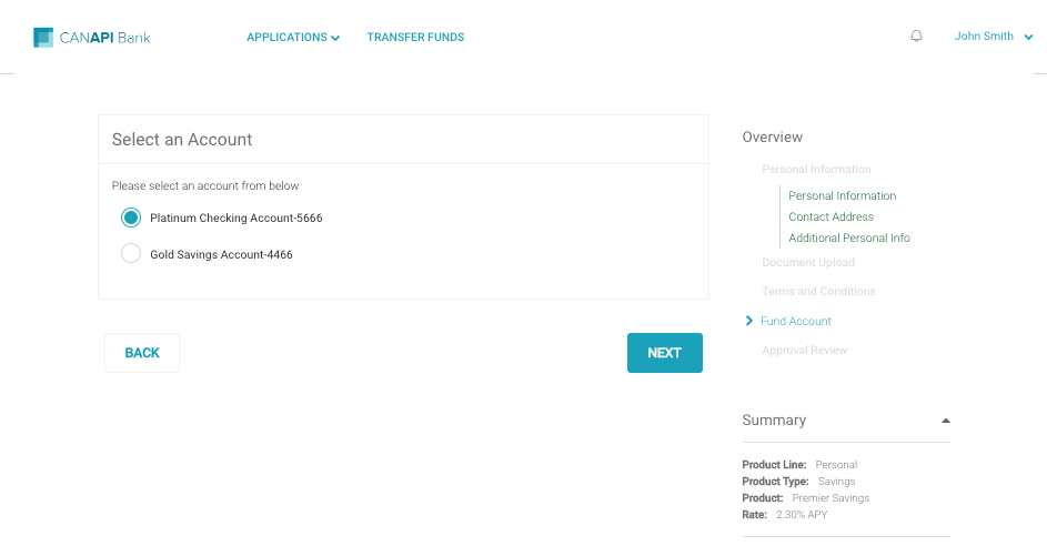 Select an Account