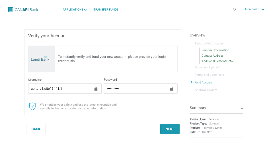 Registering Users | Apiture Open Banking APIs